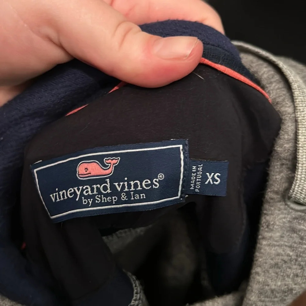 Gray Vineyard Vines Hooded Sweater - Picture 5 of 6